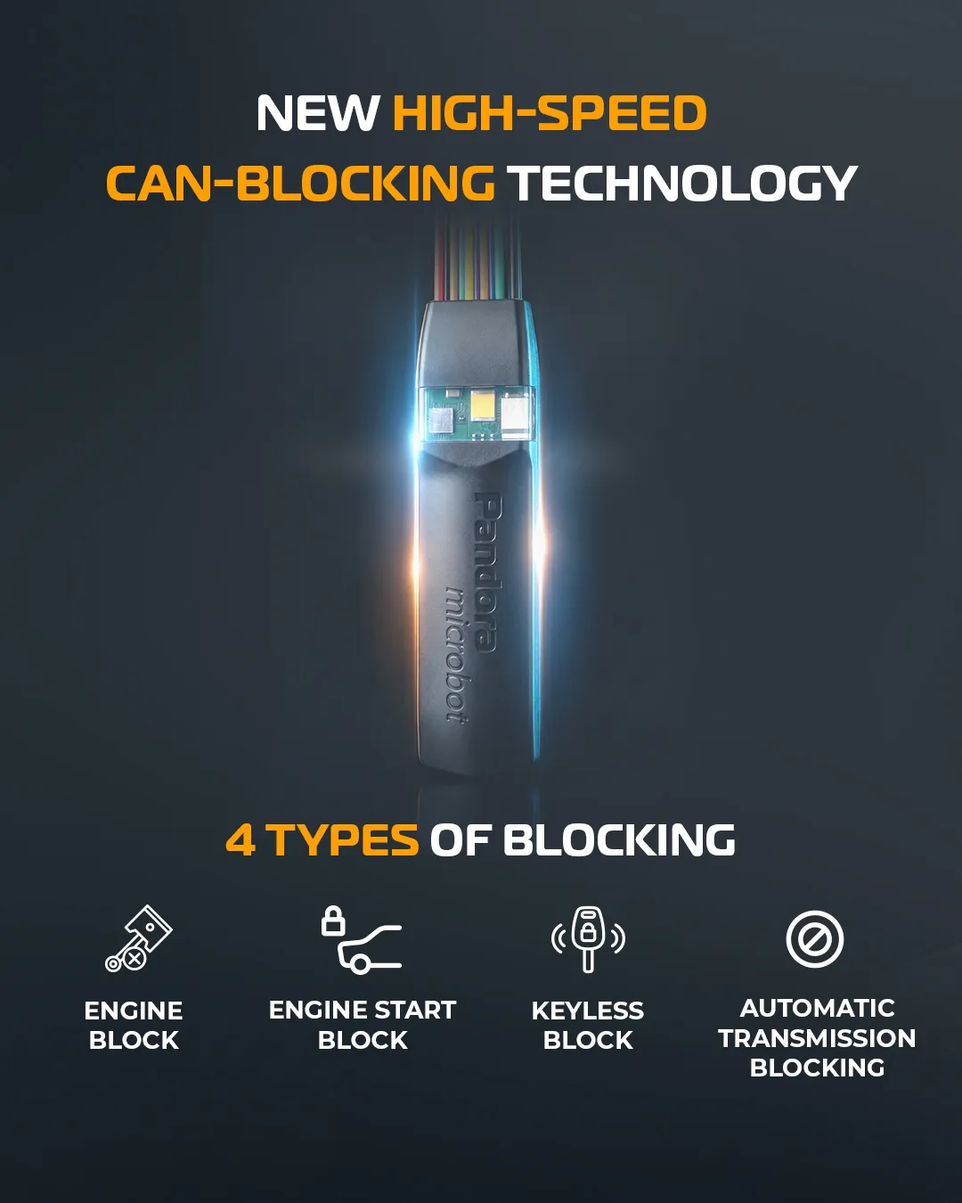 Pandora Microbot's four types of engine blocking